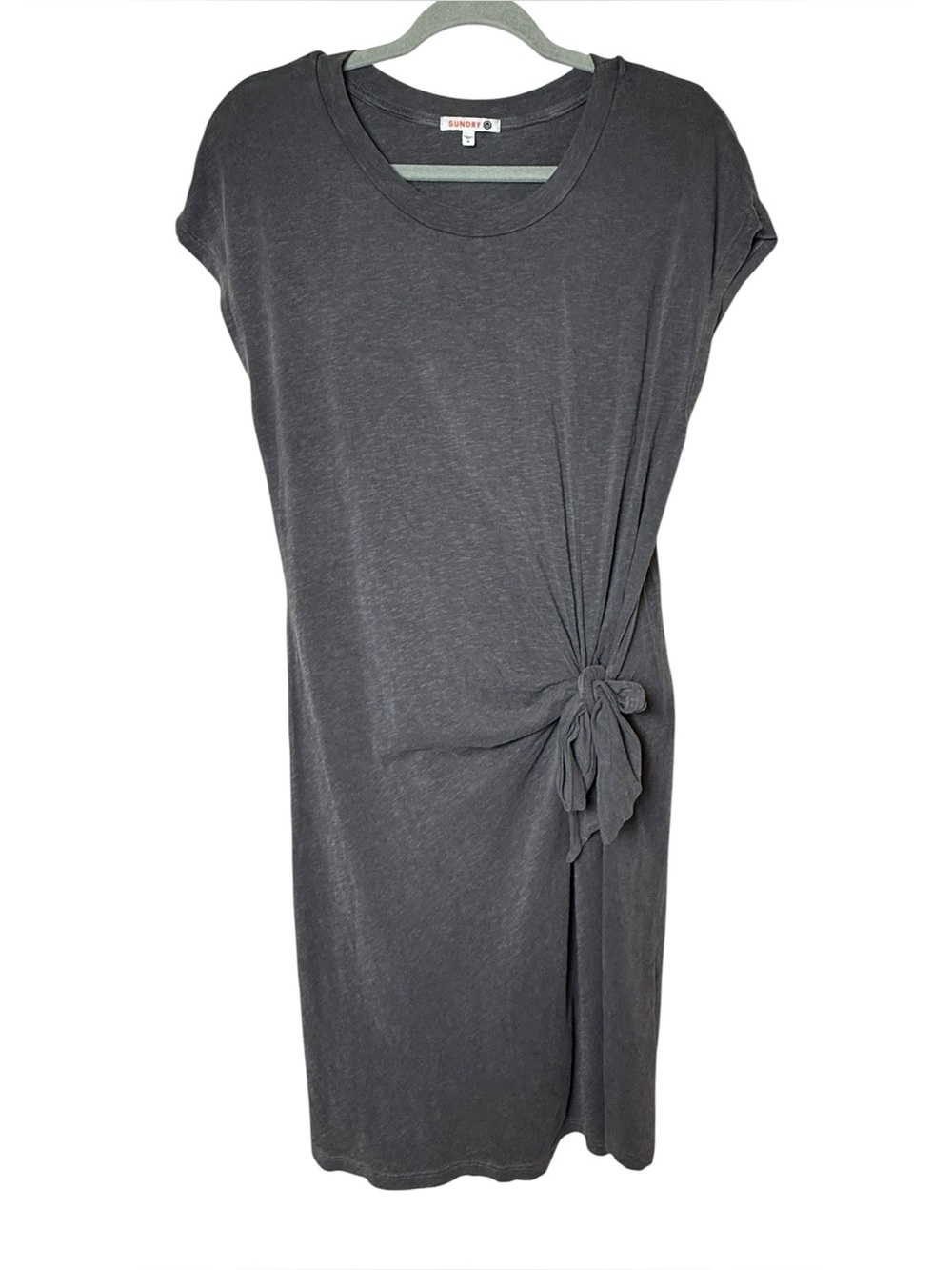 Sundry size 4 Gray Side Knot Midi Dress